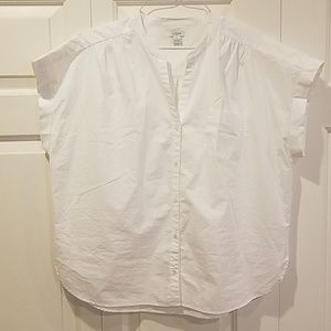 Cotton Poplin Camp Shirt from JCrew Size XL
